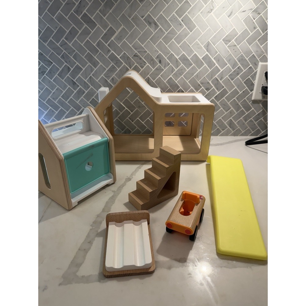 Lovevery Modular Play House Garage Car Slide Bed Stairs Wooden Montessori Toy